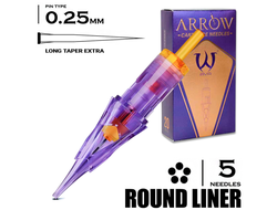 5 RLLT/0.25 - Round Liner Long Taper Extra - AVA Arrow