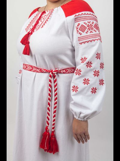 Платье рубаха с Поликам  "Орепей"