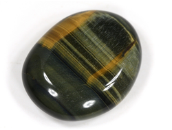 Тигрово-соколиный глаз, полировка плоская, ЮАР (35*28*10 мм, 19 г) №35700