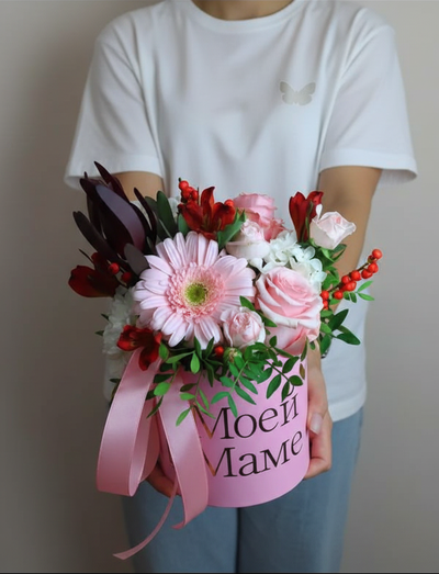 Цветочная композиция для мамы № 608