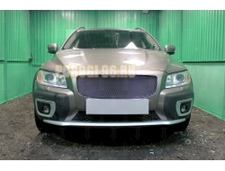 Защита радиатора Volvo XC70 II 2007-2016 black верх PREMIUM (устанавливается вместо штатной)