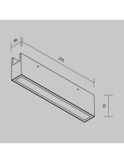 Уличный трековый светильник Points Elasity IP 3000К 20Вт 45° черный, O-TR01-3-S-20WB3K, Maytoni