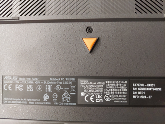 ASUS  TUF Gaming A17 FA707NU-HX051 ( 17.3 FHD IPS 144Hz  Ryzen 5 7535HS  RTX4050(6Gb) 16Gb 512SSD )