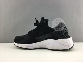 Nike Huarache черные с белой подошвой женские (36-41) Арт: 002М(I)