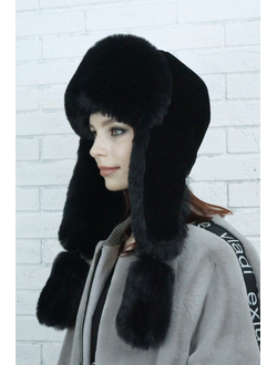 Ушанка "Норд" цвет черный + черный