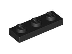 Plate 1 x 3, Black (3623 / 362326)