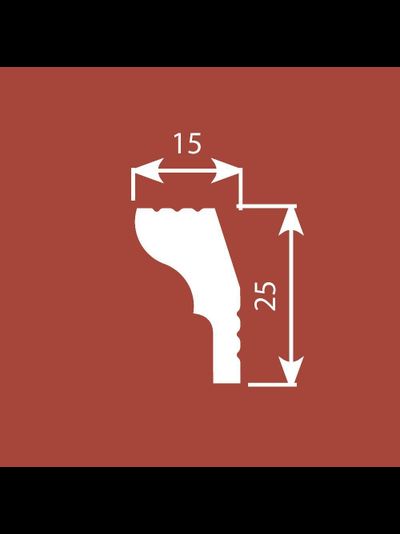 Карниз из экополимера Cosca Decor KX010, 2 метра