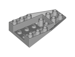 Wedge 6 x 4 Triple Inverted with Connections between 4 Studs, Light Bluish Gray (4856b / 6195467)