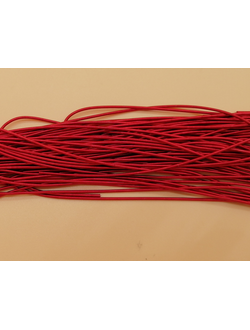 Канитель мягкая, цвет красный, 1 мм