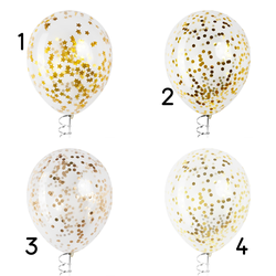 Шары с конфетти золото