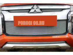 Защита радиатора для Mitsubishi L200 2019- chrome верх