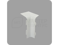 Угол внутренний левый для плинтуса ПВХ Aqua 37*20мм