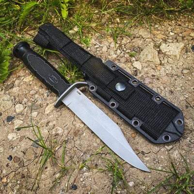 ТАКТИЧЕСКИЙ НОЖ НР-43 сталь Х12МФ, рукоять резина, НОЖНЫ ABS