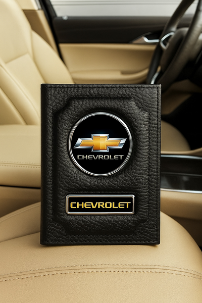 Обложка для авто документов с логотипом Шевроле, CHEVROLET