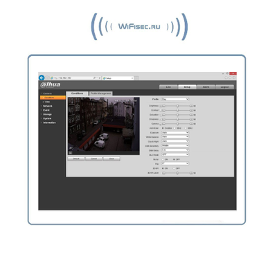 DaHua, уличная WiFi/LAN видеокамера с встроенным DVR и аудиоканалом. HD (-40~60 С)