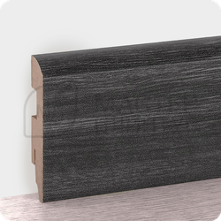 Плинтус МДФ TeckWood 75х16 Дуб графит