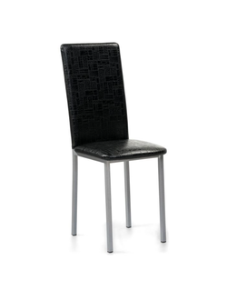 Стул на металлокаркасе Bozanak черный крокодил / светлый мусс