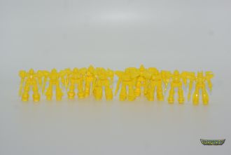 Роботы Астроиды Мини 10 фигур, желтый платик