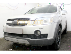 Защита радиатора Chevrolet Captiva 2006-2011 black низ