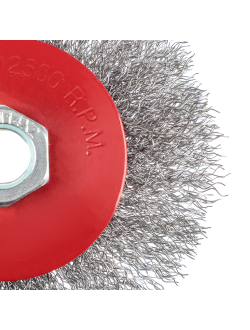 ЕРМАК Щетка металл. для УШМ 100мм/М14 (тарелка), 5 штук