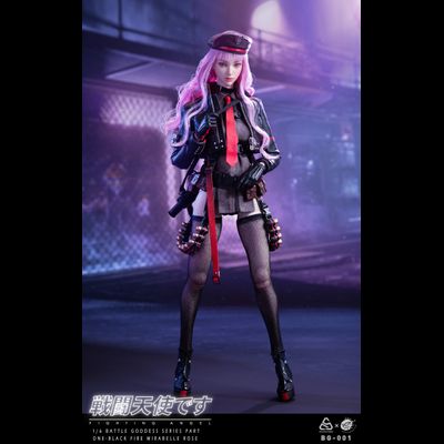Рапи (Goddess of Victory: NIKKE) - Коллекционная фигурка 1/6 Battle Angel Series Part One Black Fire Mirabelle Rose (BG-001) - POPTOYS x COLOUR STUDIO