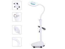 Лампа-лупа DIANA, бестеневая, с регулятором яркости, с колесами, линза 12 см