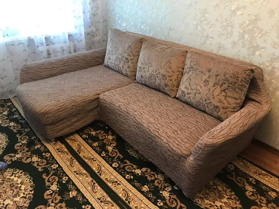 ЧЕХОЛ НА УГЛОВОЙ ДИВАН РИДЖЕ КОФЕЙНЫЙ