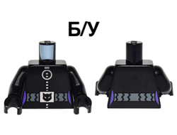 ! Б/У - Torso Batman Female Outline, Silver Zipper with Round Pull and Belt with Cat Buckle Pattern / Black Arms / Black Hands, Black (973pb2277c01 / 6143906) - Б/У