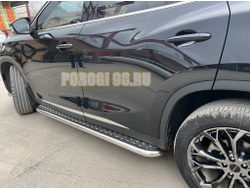 Пороги с накладным листом d53 для CheryExeed TXL 2020-