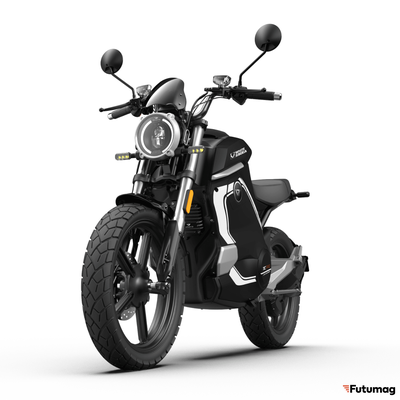 Электромотоцикл WHITE SIBERIA SUPER SOCO WANDERER PRO черный