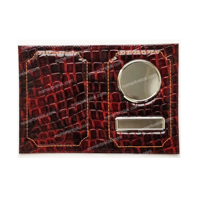 «КРОКОДИЛ» ОБЛОЖКА ДЛЯ АВТОДОКУМЕНТОВ В КОМПЛЕКТЕ С ЛИНЗАМИ. ЦВЕТ: ВИНО