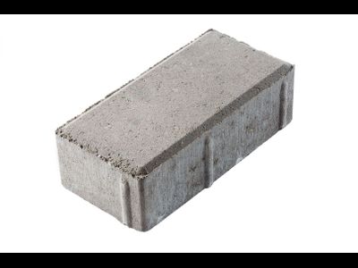 Тротуарная плитка ЦЕМСИС Брусчатка 7П.6 серый, 200*100*60 мм