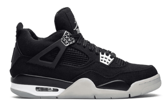 Nike Air Jordan Retro 4 Black White фото