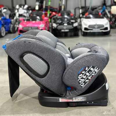 Автокресло Luxmom 277 (Isofix, 0-36 кг, 0-12 лет) Светло-серый