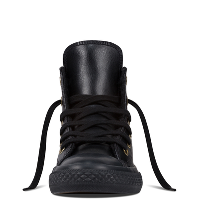 Зимние черные кеды Converse All Star с мехом