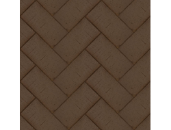 Клинкерная брусчатка тротуарная коричневая ЛСР "Мюнхен", 200х100х50 мм