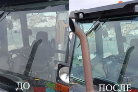 Вклейка Лобового стекла Case 570ST