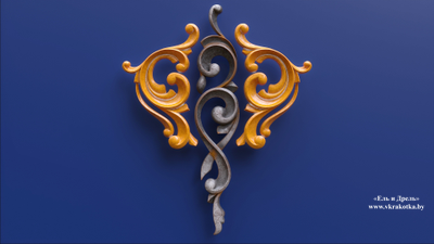 Three carved elements. Три резных элемента