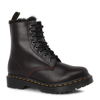 Ботинки Dr.Martens 1460 Serena Atlas бордовые