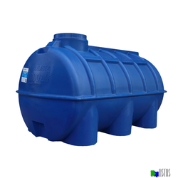 Емкость 1000 литров горизонтальная  синяя