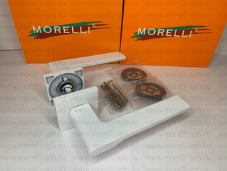 Дверные ручки Morelli "MERCURY" MH-53-S6 W Цвет - Белый