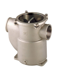 Фильтр водяной системы охлаждения двигателя Guidi Marine 1162 1162#220006 1" 5700-17900 л/час из никелированной бронзы с крышкой из поликарбоната