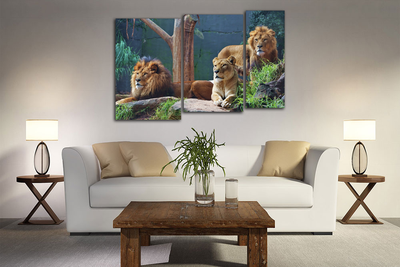 Модульная картина "Внимательные взгляды"