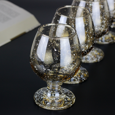 Бокал для коньяка "графит-снег"