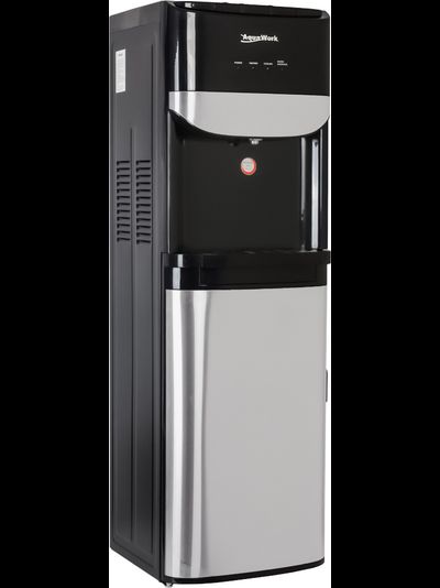 Кулер для воды Aqua Work DR71-T черный, с нагревом и электронным охлаждением