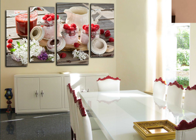 Модульная картина "Ягодные сливки"