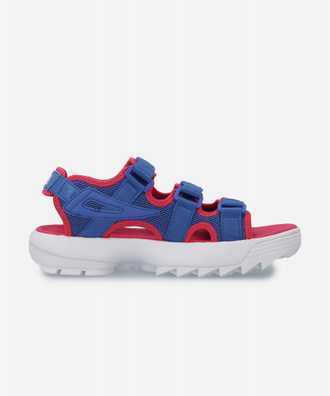 Сандалии FILA Disruptor Sandals синие с красным