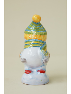 Снеговик на лыжах (спортсмен)