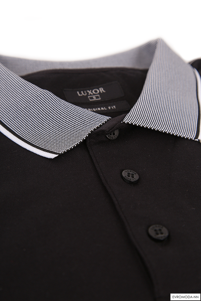 Поло мужское черное LUXOR (р.XL)