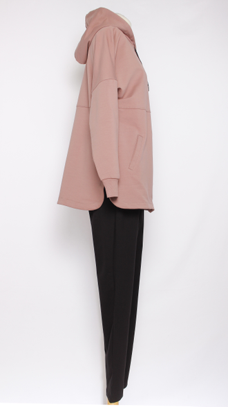 КОСТЮМ ЖАКЕТ НА МОЛНИИ И БРЮКИ "СПОРТ"  бежевый р.46-50